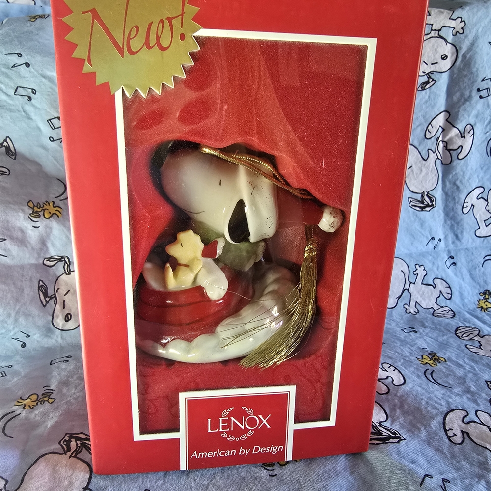 Lenox Holiday Santa Ornament - Red and Gold